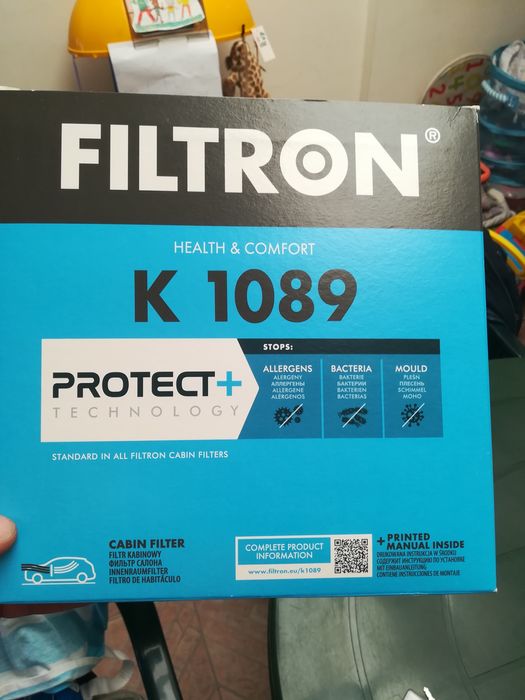 Filtro de habitáculo k1089 Renault laguna