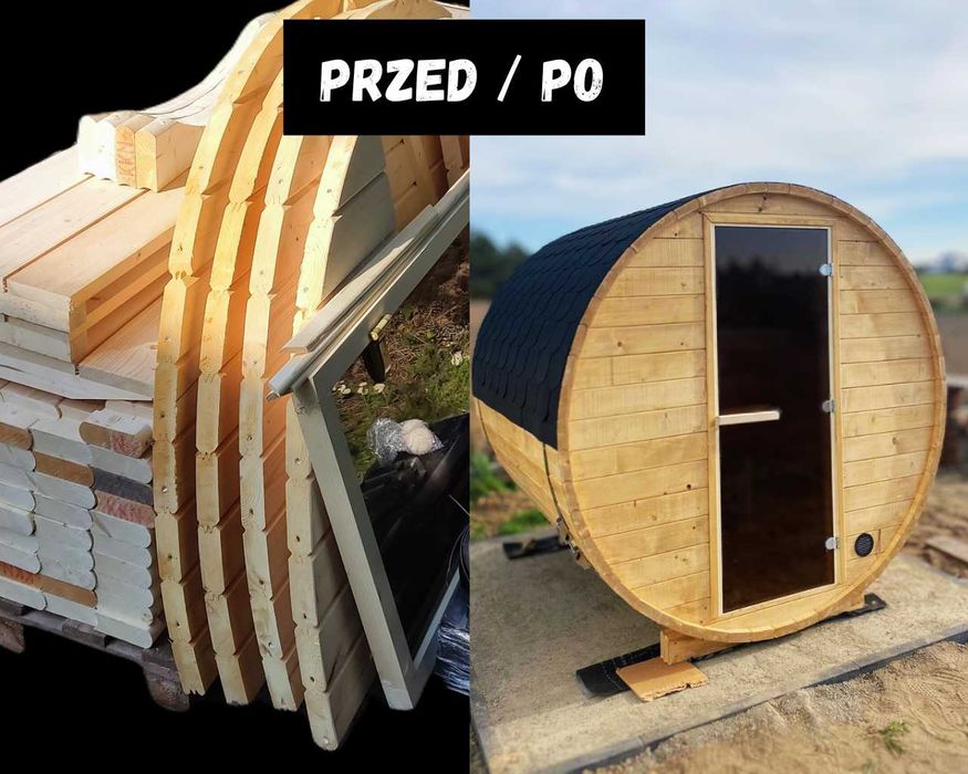 Sauna Ogrodowa 2x2 Samodzielny montaż TRANSPORT GRATIS