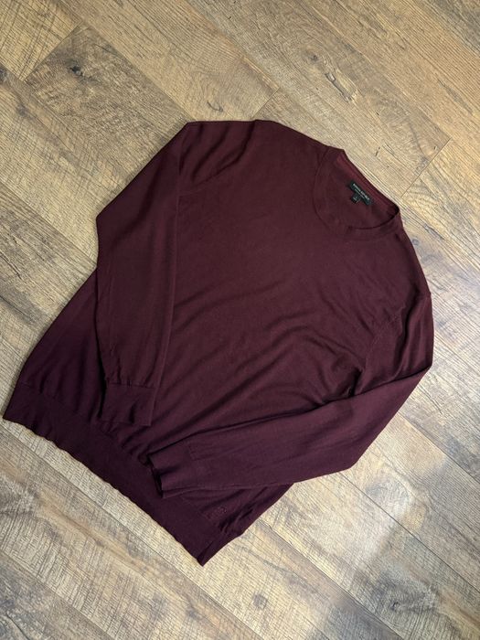 Свитер шерстяной ХЛ banana republic кофта бордовая мужская