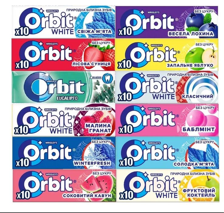 Жувальна гумка Orbit від Wrigley’s