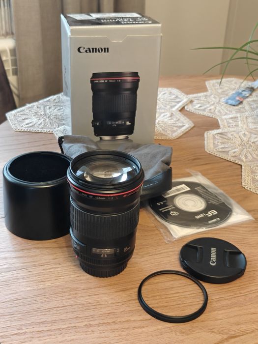 Canon EF 135L F2  135mm + filtr Hoya SUPER HMC stan igła!