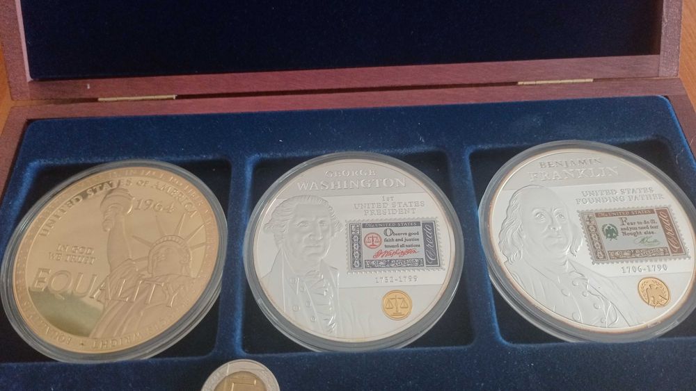 Numizmaty, monety, historia Stanów Zjednoczonych,  duże 75 mmm