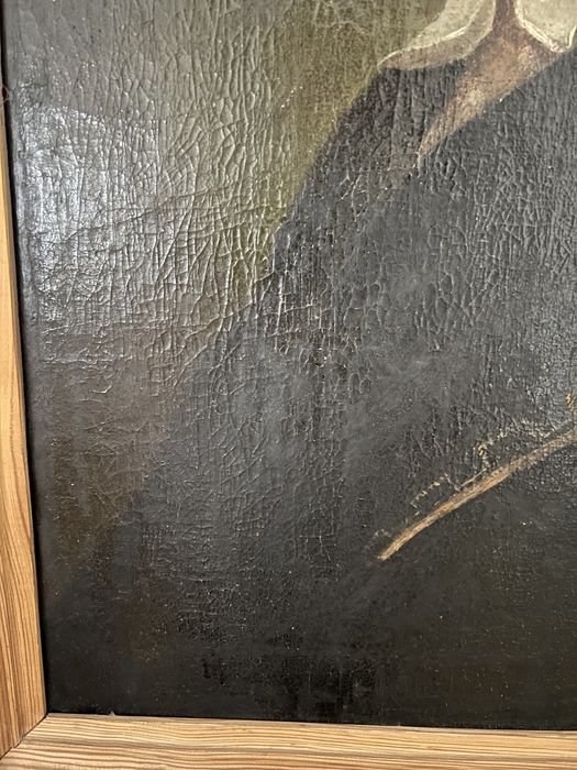 Antyk XVIII / XIX wiek portret chłopca olejny obraz