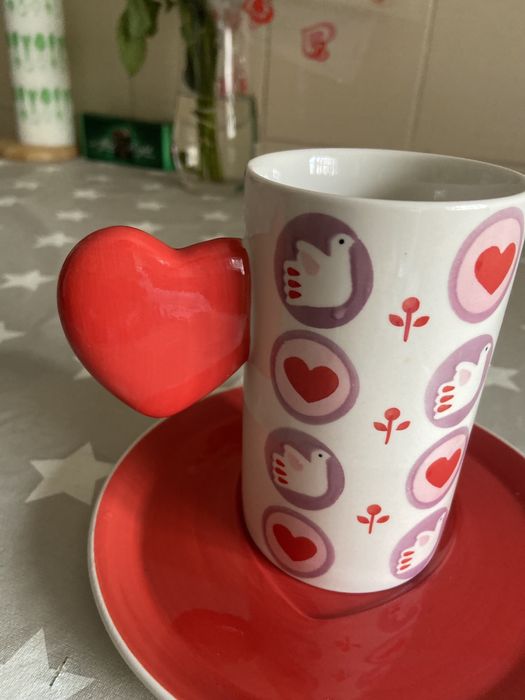 Prato e Caneca Love Gato Preto.64729614473729122
