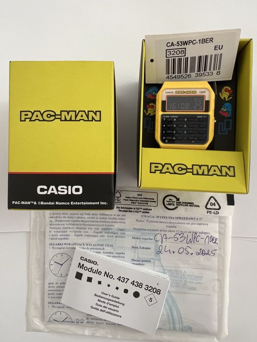 NOWY zegarek Casio Pac Man CA-53WPC-1BER Limitowany Kalkulator Gwarancja PL