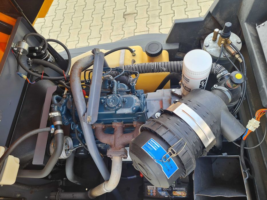 Sprężarka Atlas Copco XAS 47 + młoty pneumatyczne + wąż rok 2013