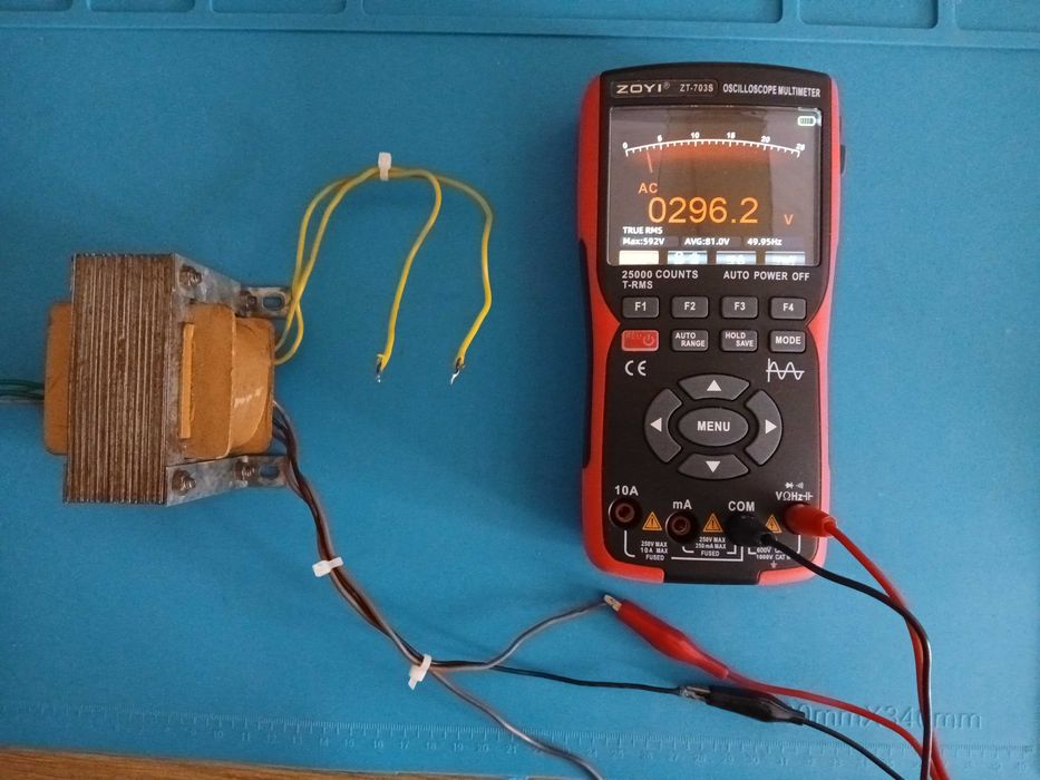 Transformador de Alta Tensão p/ Válvulas Electronicas + 5 Valvulas