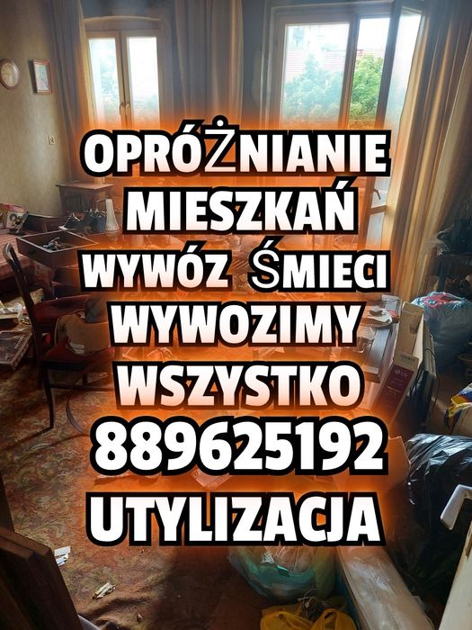 Opróżnianie Mieszkań Domów Strychów Piwnic Garaży Wywóz Gratów