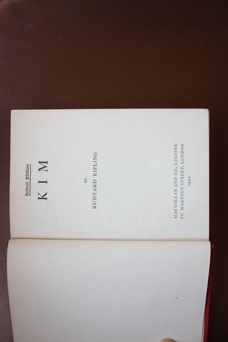 Livro The School Kipling de KIM 1950