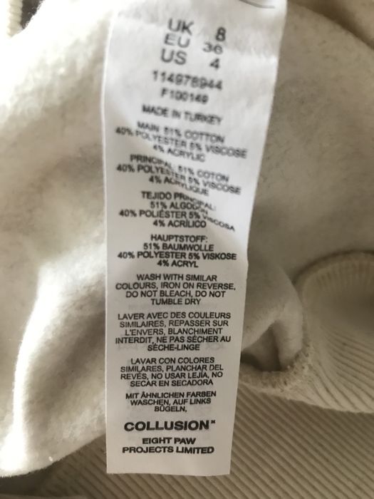 Bluza dresowa z kapturem Collusion