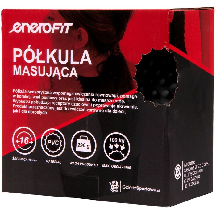 Półkula sensoryczna masująca czarna enero fit
