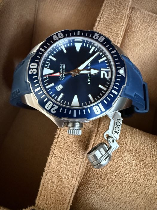 Чоловічий годинник Hamilton Khaki Navy Frogman 42mm.