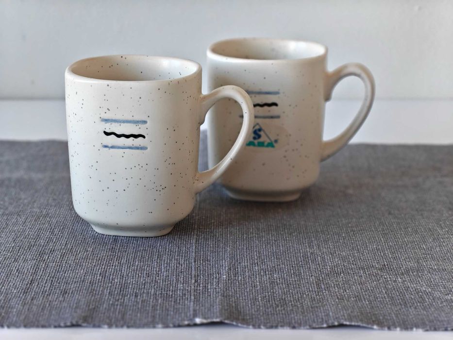 Nowe Kubki Ceramiczne Nakrapiane (Komplet 2 szt.)