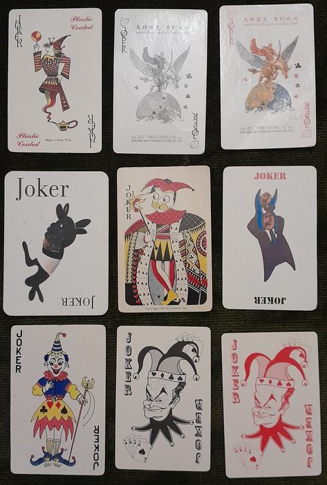 Cartas de joker coleção