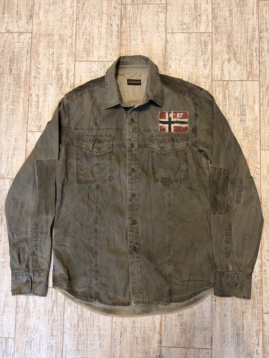 Чоловіча сорочка Napapijri Geographic ( Slim Fit, Вельвет)
