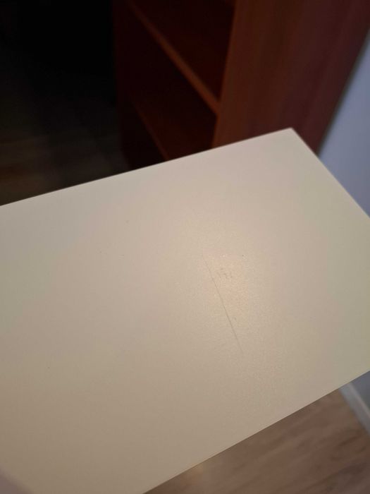 Konsolka ścienna z szufladkami,biała,mat