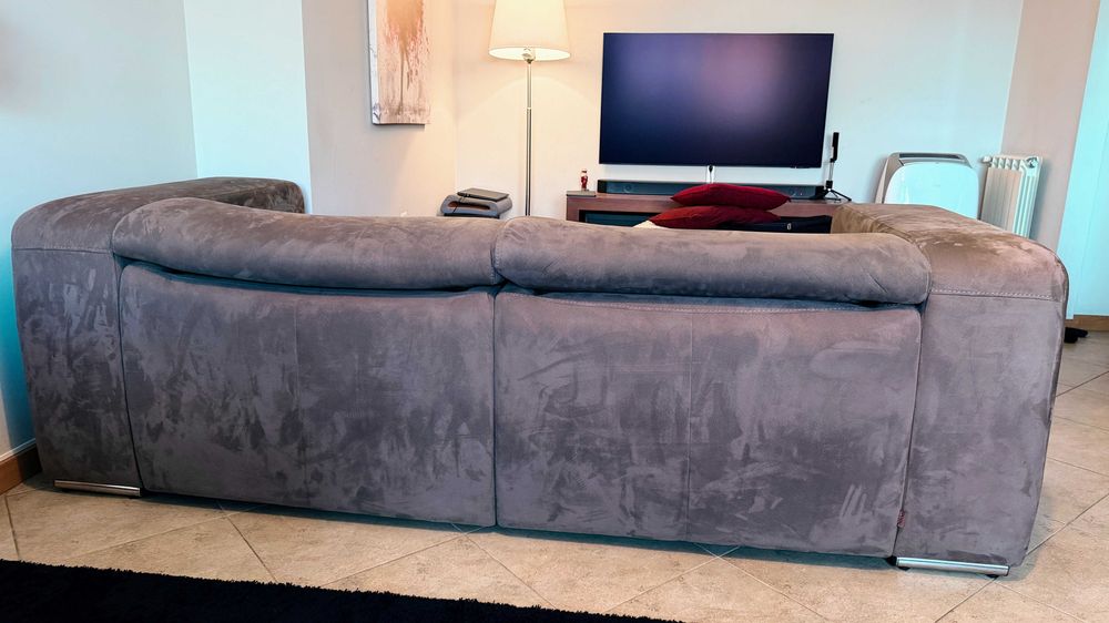 Sofa 3 lugares anaric cinza