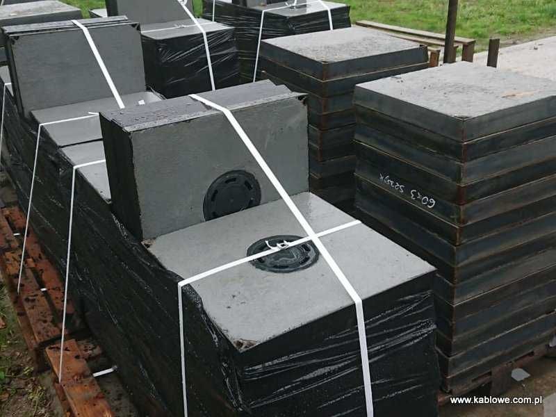 Pokrywy, włazy, oprawy telekomunikacyjne, ramy, zwieńczenia