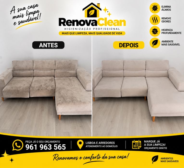 RENOVACLEAN | Limpeza de Sofás, Colchões e Tapetes