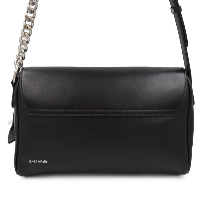 Сумка жіноча шкіряна чорна leather 311 Сумка женская кожаная черная