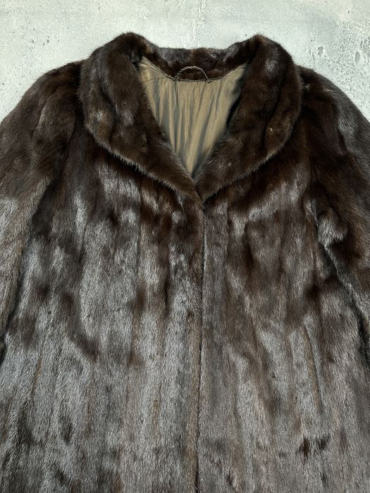 Rare Vintage SAGA Mink Royal Brown Full-Length Fur Lux Coat
