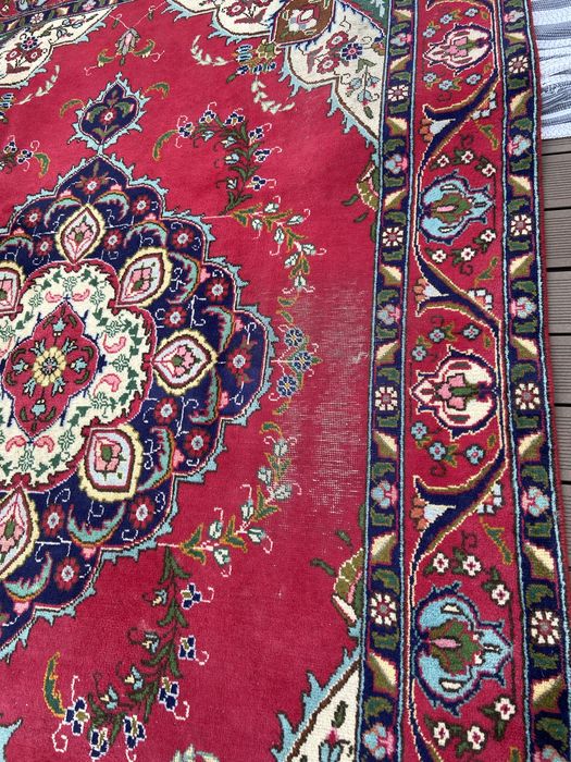 Charmoso Tapete PERSA TABRIZ Vintage look [290x200cm], autêntico!
