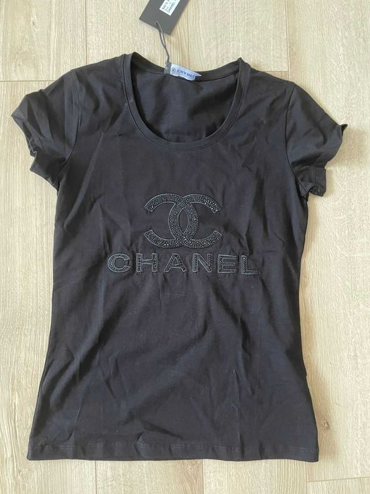 Koszulka czarna Chanel