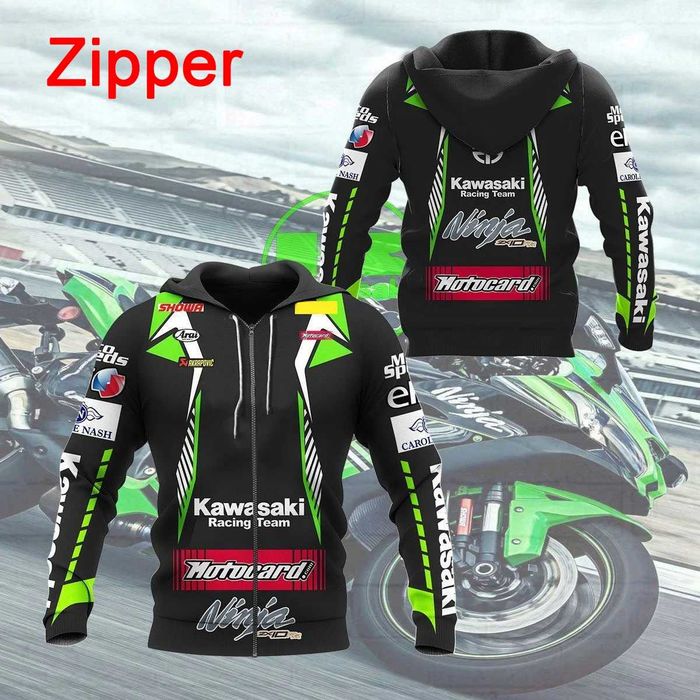 Худі, кофта на замку та без Kawasaki