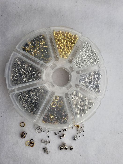 Mix 150gr kuleczki ogniwka zaciski ponad 5000szt