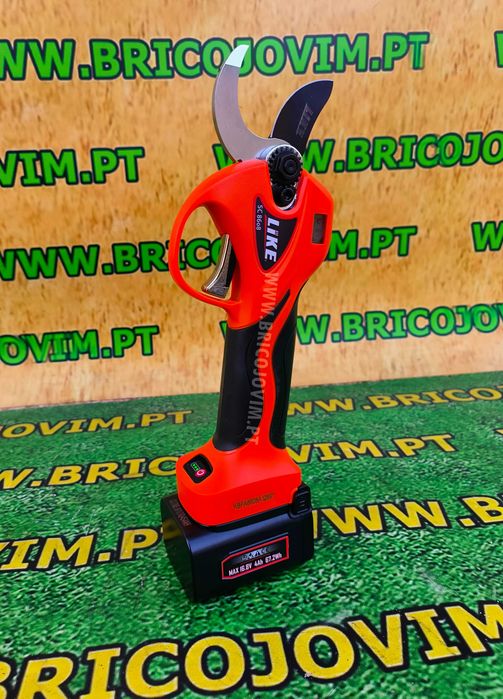 Tesoura Poda Elétrica Like 16.8V / 840W + 2 Baterias 4Ah/2Ah - NOVAS