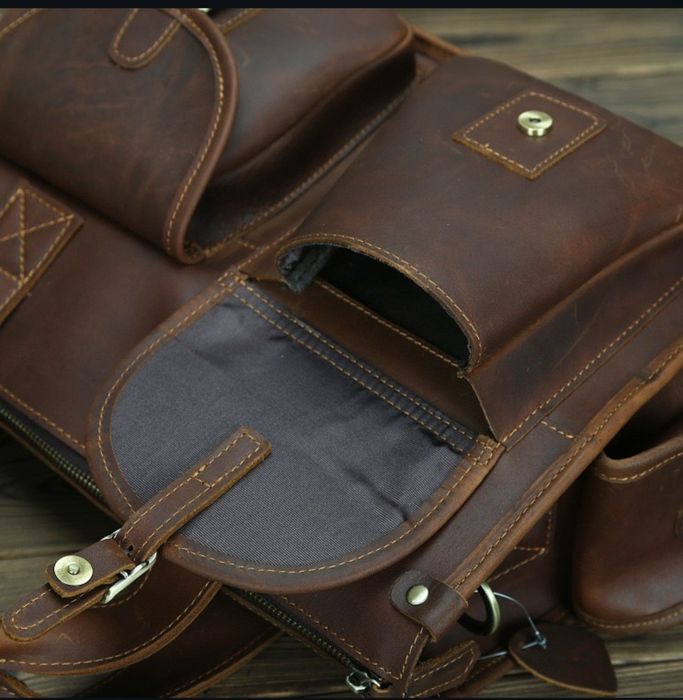 Чоловічий шкіряний портфель Crazy Hors