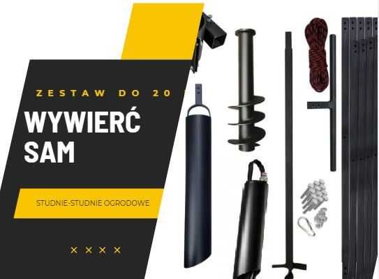 WYNAJEM Wiertnica do studni zestaw 12 metrów Full szlamówka i inne Zrób sobie studnię sam