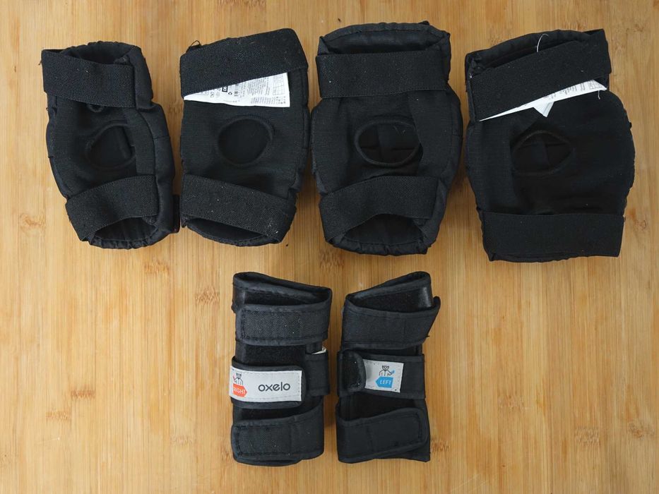 Zestaw 3x2 ochraniaczy na rolki, wrotki lub łyżwy dla dziecka