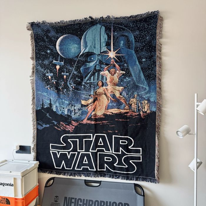 Gobelin dekoracja na ścianę narzuta na kanapę Gwiezdne Wojny Star Wars