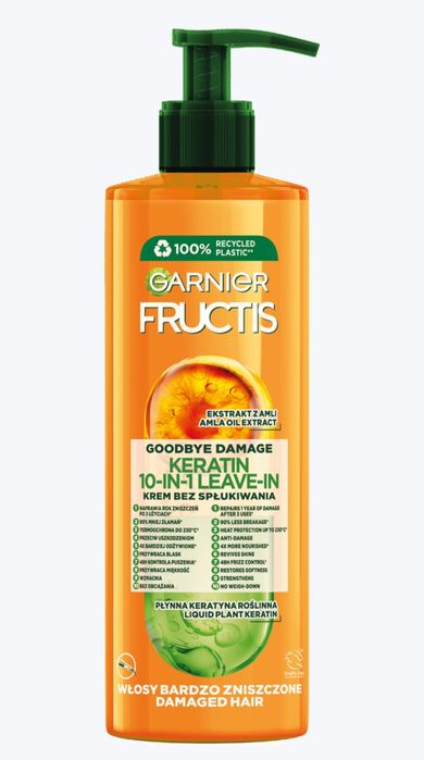 Krem do włosów z keratyną 10w1 Garnier Fructis