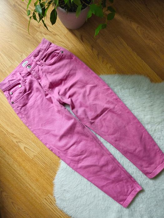 Дитячі джинси моми на дівчину 9-10років рожеві