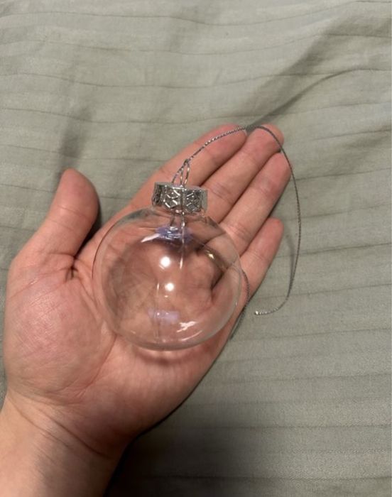 Bombki przezroczyste - 6 szt