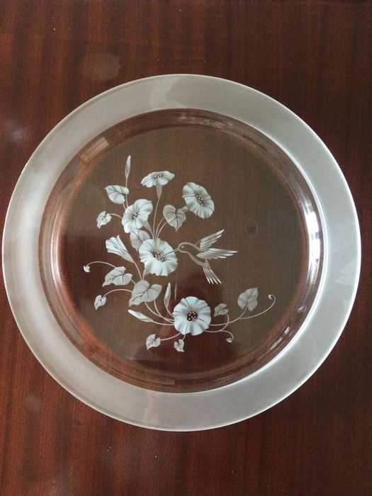 Serviço copos e garrafas Cristal Colibri Colecção Avon POR ESTREAR
