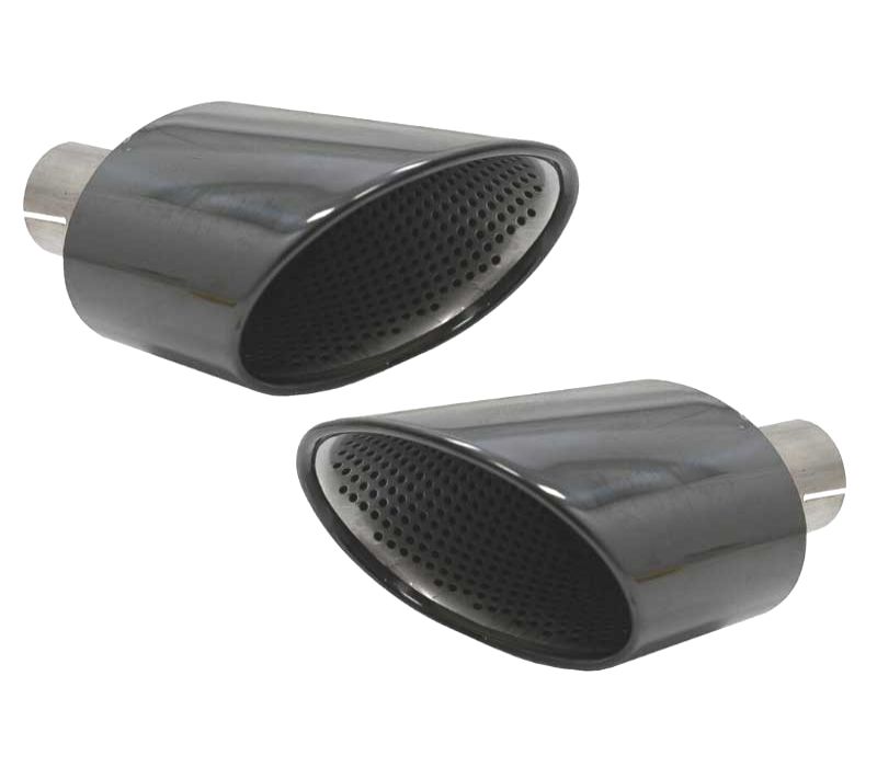 PONTEIRAS DE ESCAPE AUDI A4 16-19 LOOK RS4 PRETO