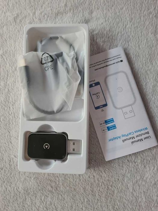Adapter Bezprzewodowy CarPlay AIZEO SYY03 Bluetooth 5.3 USB Apple