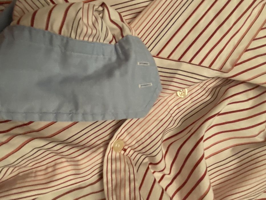 TH Tommy Hilfiger męska koszula paski  r. XL Extra stan