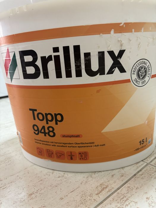 Tinta Branca Brillux Topp 948 – Interior – Branco Mate – 15L