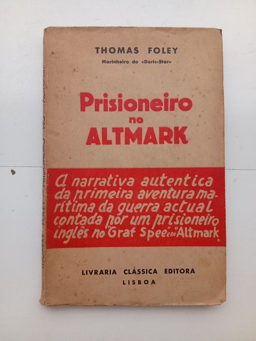 livro "Prisioneiro no Altmark"