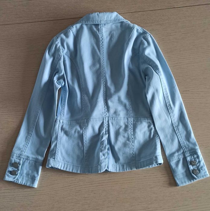 Kurtka, 134, Żakiet błękitny, bawełniany,