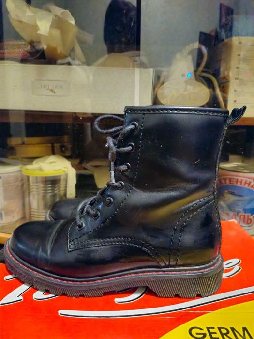 Кожаные ботинки подобие Martens