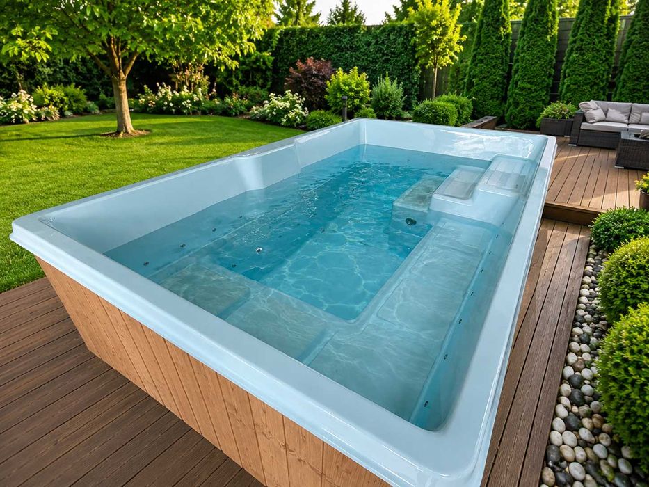 Basen 300 x 200 x 85 cm nowy filtracja oświetlenie jacuzzi basen balia