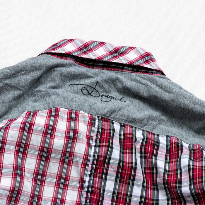 Desigual abstrakcyjna koszula w kratę M