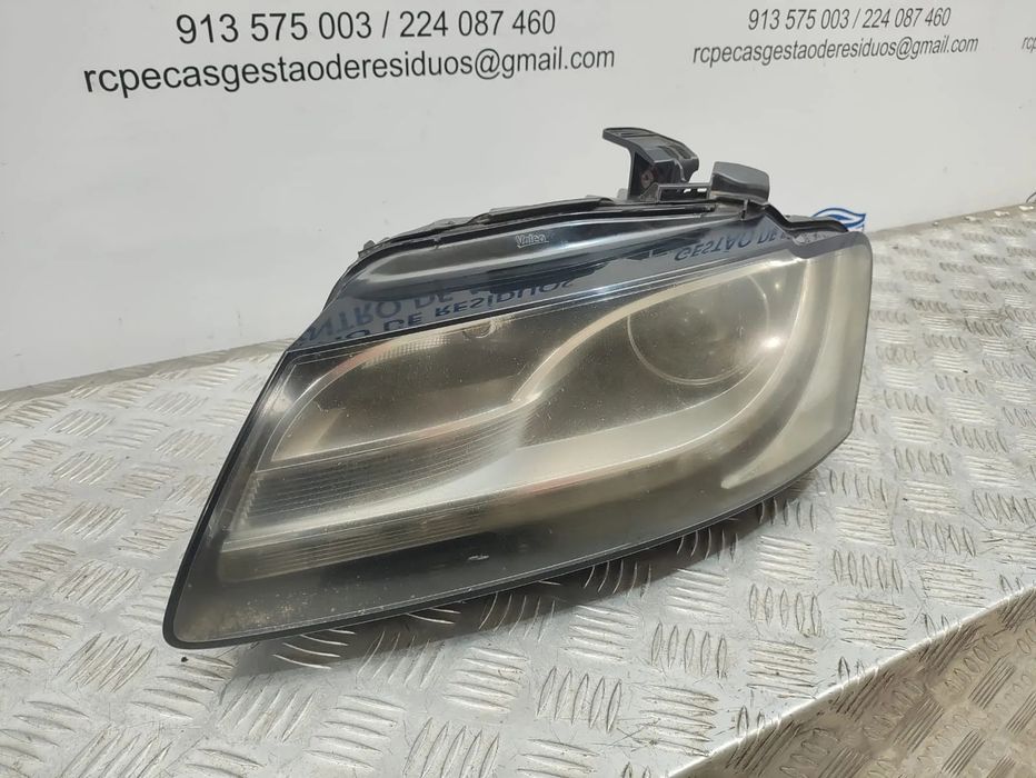 Farol Otica Frente Frontal Esquerda A5 8T Xenon Original VAG Audi