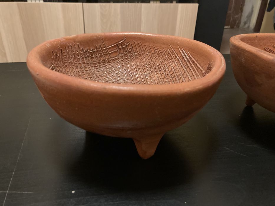 Molcajete de Barro, Taça, Vintage, artesanato, mexico, feito à mão