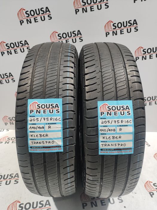 2 pneus semi novos 205-75R16C Kleber - Oferta dos Portes